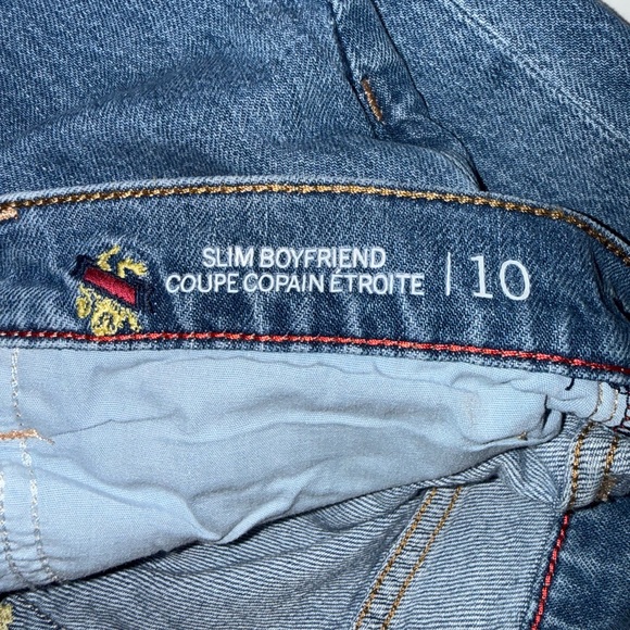Tommy Hilfiger jeans Slim Boyfriend Jeans Size 10 Embroidered Logo - Picture 3 of 12